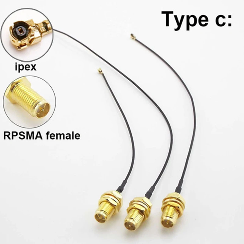 Sma Female External Screw Inner Hole/Inner Pin+Ipex/Solder Header Wifi/4g/5g Coaxial Device Connection Cable 1.13 Wire