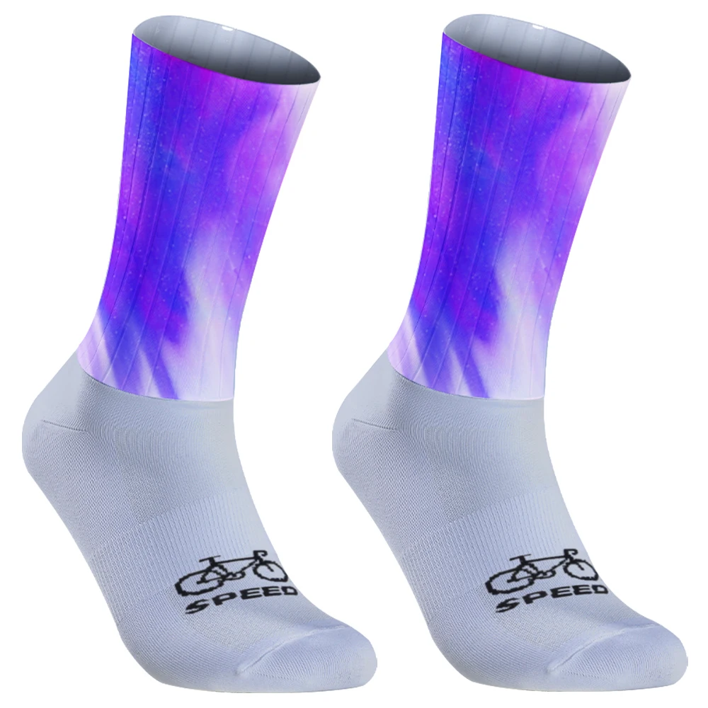 AliExpress NONE Non-slip Shock Absorption Cycling Socks, Essential for Cycling Enthusiasts, Breathable and Sweat-absorbing, Not Tight on Feet