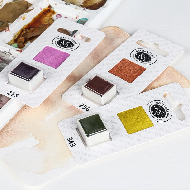 Polishing Master-level Watercolor Pigments Replace Single Solid Watercolor Pigments Substitute for Single Blocks/easy Color