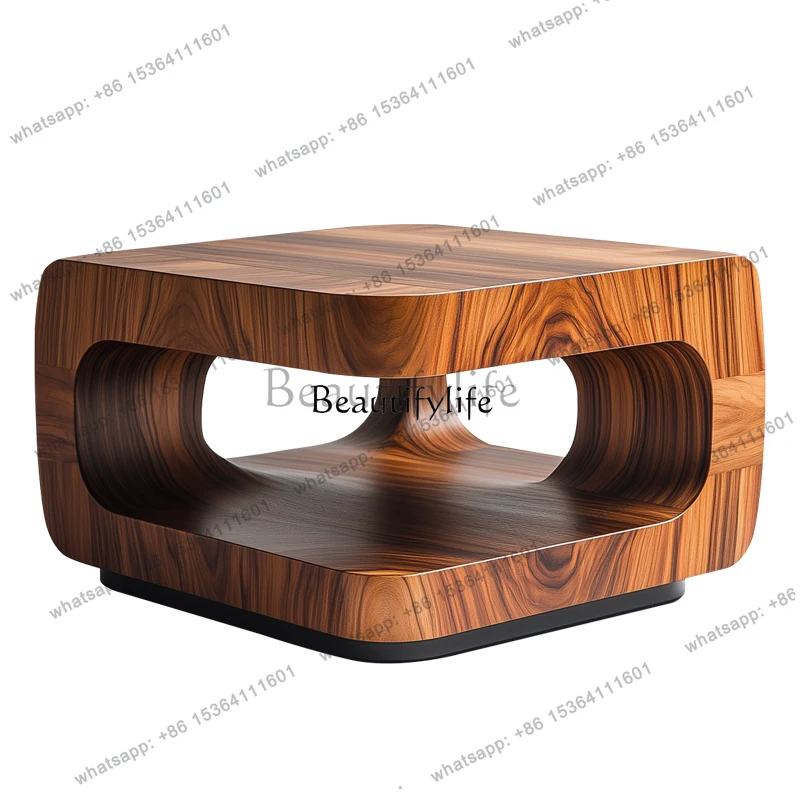 

FGDesign sense creative solid wood coffee table living room medieval personality art high-end coffee table