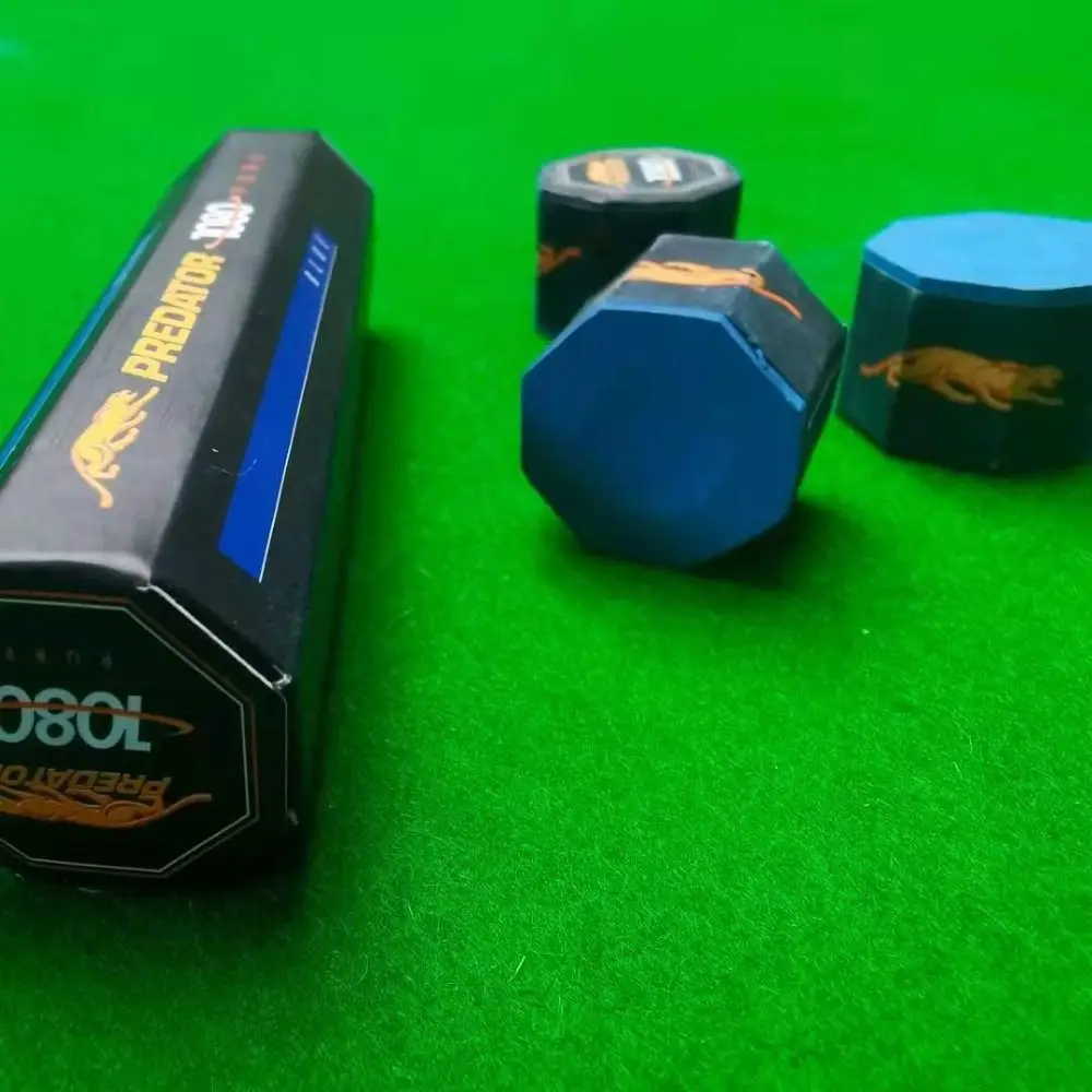 Good Friction Billiards Chalk Strong Viscosity Wear-resistant Billiards Accessories Octagon Blue Table Tennis Supplies