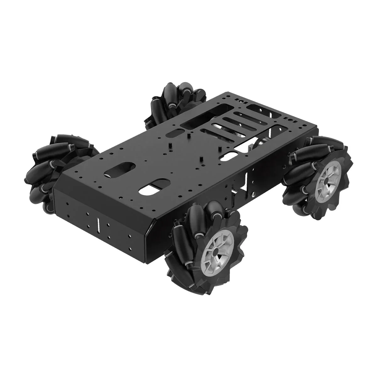 Omnidirectional Wheel Robot Car Chassis for RC Robot, Aluminum Alloy Frame, DIY Coding Program Python Robotic AI Learning