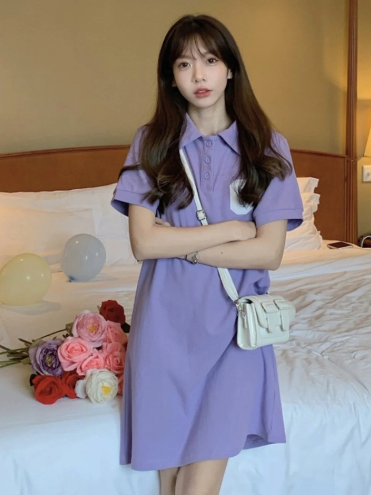 Or Sve Ne Midi Drผู้หญิงฤดูร้อนSlimming Casual College SleกระโปรงเอวสูงA-Line DrเกาหลีSle