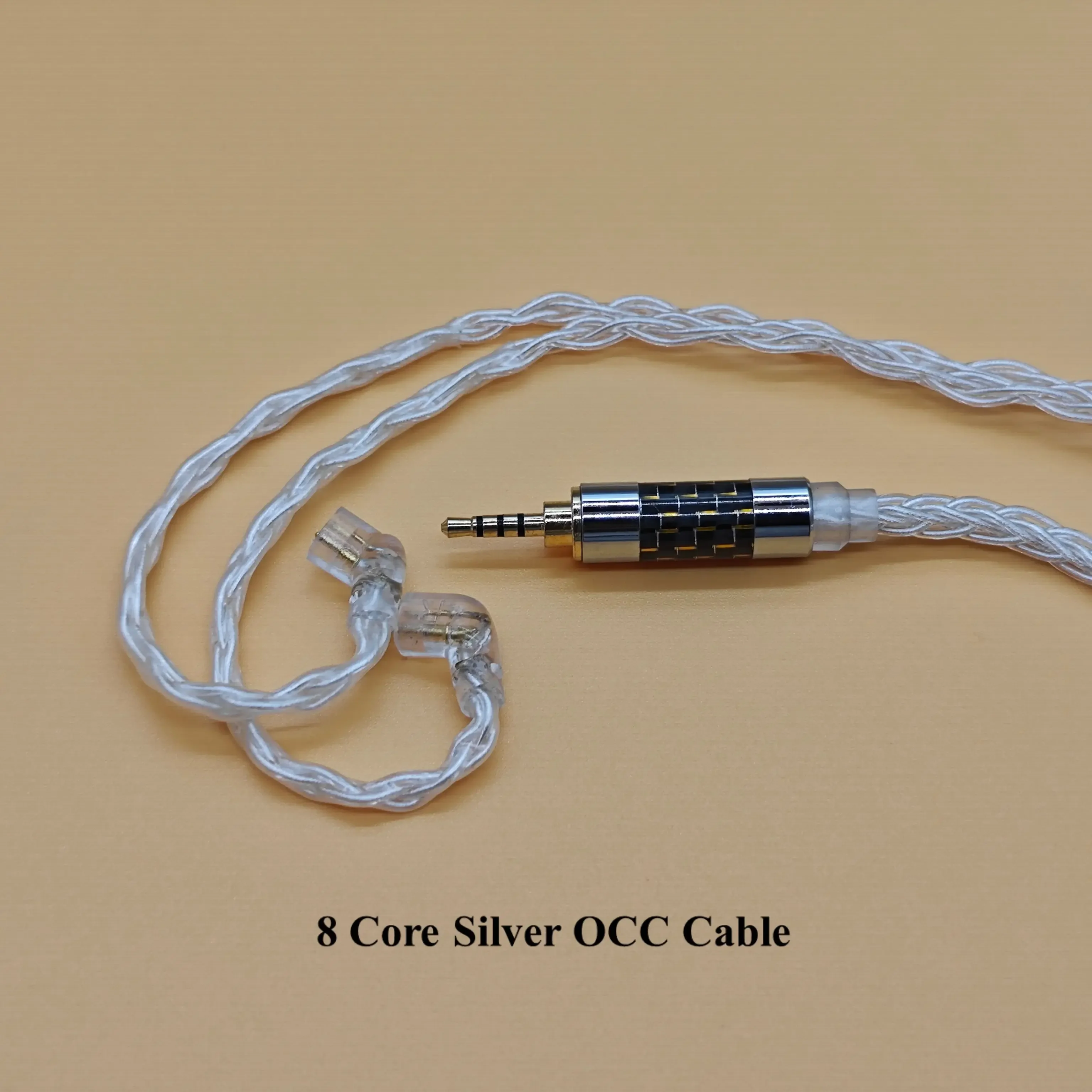 Silver Plated Earphones Cable with MIC, 8 Core, Nm2, Na2 +, Ne4, Na3, Upgrade 2.5, 4.4 Balance