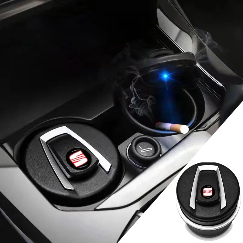 1Pcs ABS Auto Rauch-proof Wasserdichte Lagerung Split Aschenbecher Für SEAT Zubehör Leon cupra MK1 MK2 MK3 Ibiza 6L 6J 6P 6F 1P 5F FR