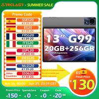 Teclast T65 Max 13 Inch Android 14 Tablet 8 Core Mediatek Helio G99 (8Gb+12Gb Expansion) Max. 20Gb Ram 256Gb Rom 10000Mah Battery Dual Sim 4g Lte 1920X1200 Gps Widevine L1 for Netflix
