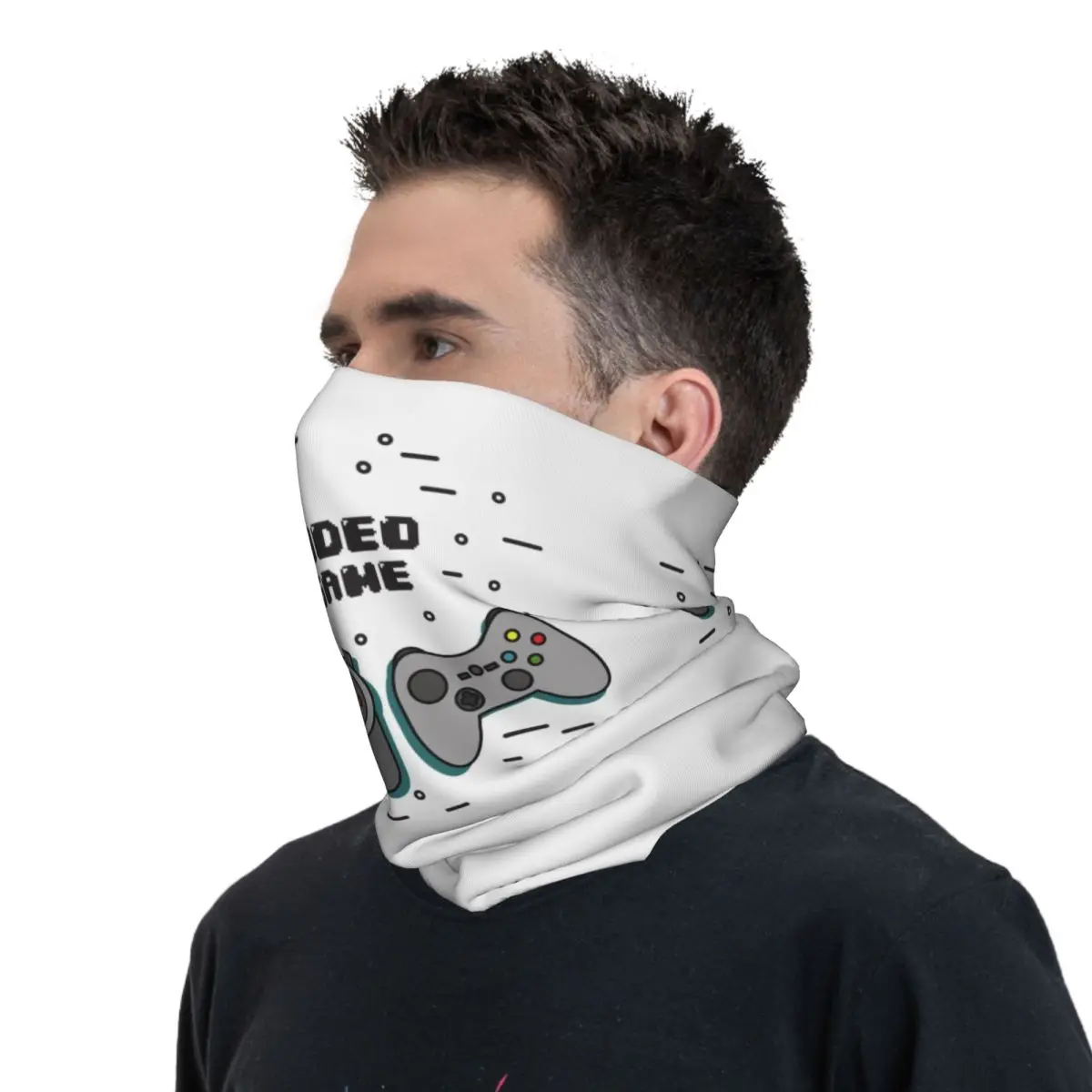 مخصص لعبة فيديو تحكم الرقبة الجراب الرجال النساء الأشعة فوق البنفسجية حماية الشتاء ألعاب Joypad عصا التحكم باندانا وشاح للمشي لمسافات طويلة