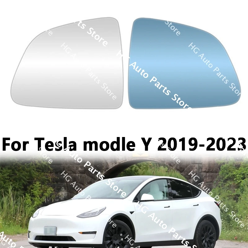 

Car Accessories For Tesla Model Y 2019 2020 2021 2022 2023 Side Rearview Lenses Mirror Reflective Glass Lens with Heating