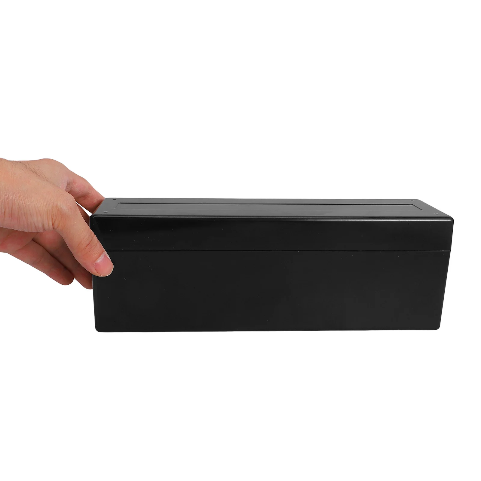 Black Storage Box Plastic Coin Collection Organizer Smooth Edge For Coins Banknotes Collectibles Coin Holder Display