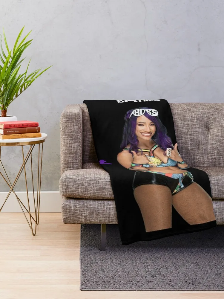 I Support Sasha Banks Throw Blanket heavy to sleep Quilt warm for winter Blankets