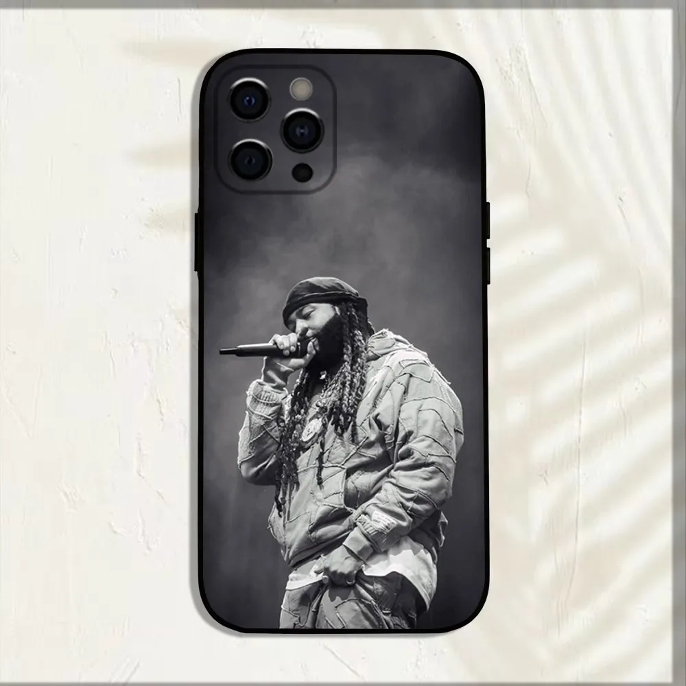 Singer P-Partynextdoor Phone Case For iPhone 15,14,13,12,11,Pro,X,XS,Max,XR,Plus,Mini Soft Black Cover