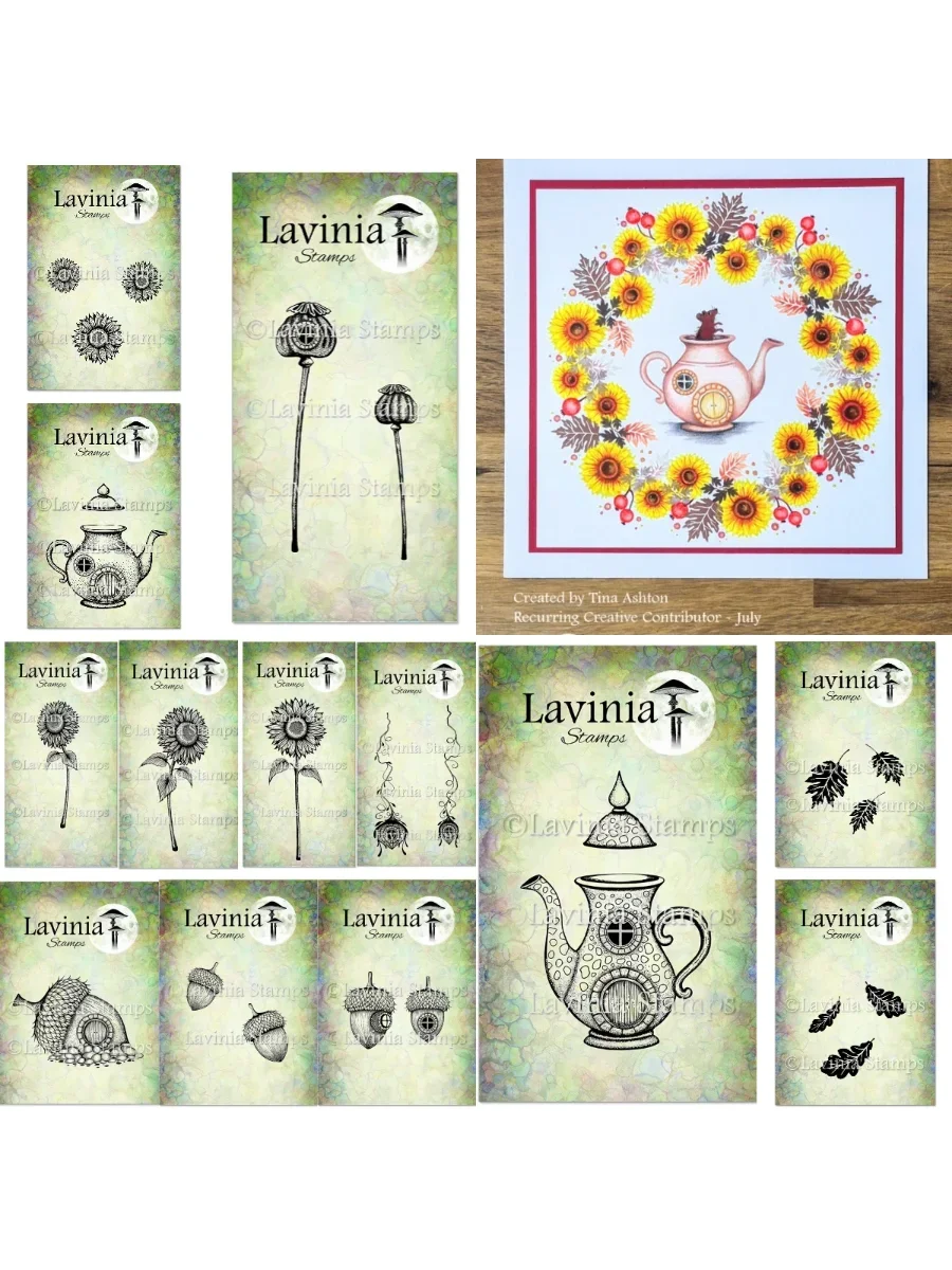 

The Herbs and Deligh Clear Silicone Stamps for DIY Scrapbooking Craft Supplies Stamp Photo Album Card Laviniastamp