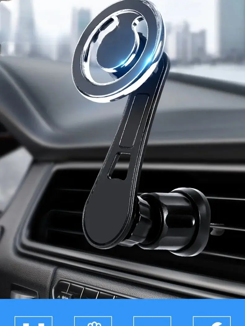 Magnetischer Autotelefonhalter, Ständer, universelle Halterung für iPhone 15/14/13, Samsung-Stützhalterung, GPS, kompatibel mit MacSafe – Detail 2