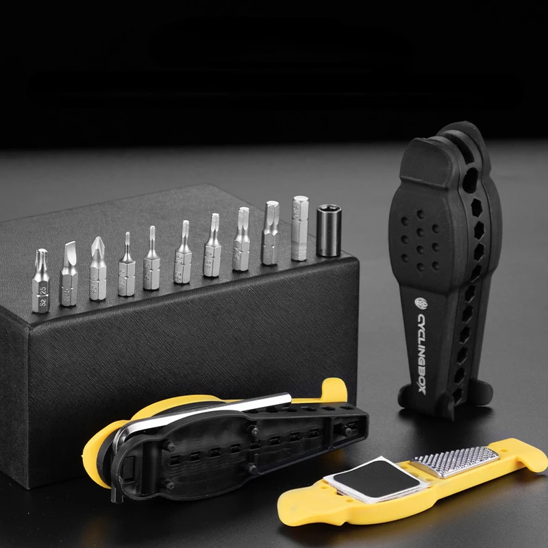 1pcs Bike Repair Tools Mountain Bike Portable Tyre Repair Tool Hexagonal Tool Socket Combination Home Repair Tool Set