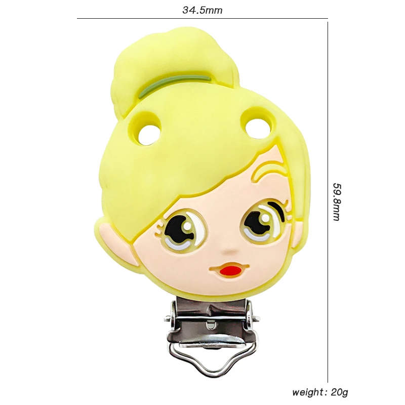 3pcs New Silicone Cartoon Clip DIY Nipple Chain Jewelry Accessories image 6