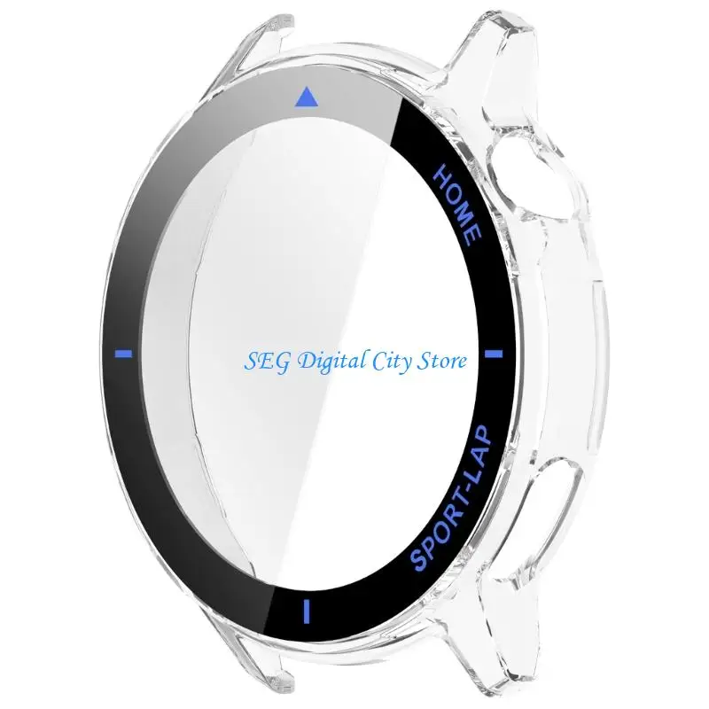 U75B Watch Case Tempered Glass Screen Protector for Runner 2 Smartwatch Scratch Resistant Protective Cover