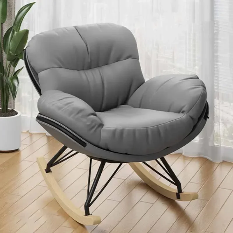 *v forMakeup Luxury Modern Chairs Cushion Footrest Wingback Floor Rocking Chair Adults Meditation La Sala Home Furniture* s