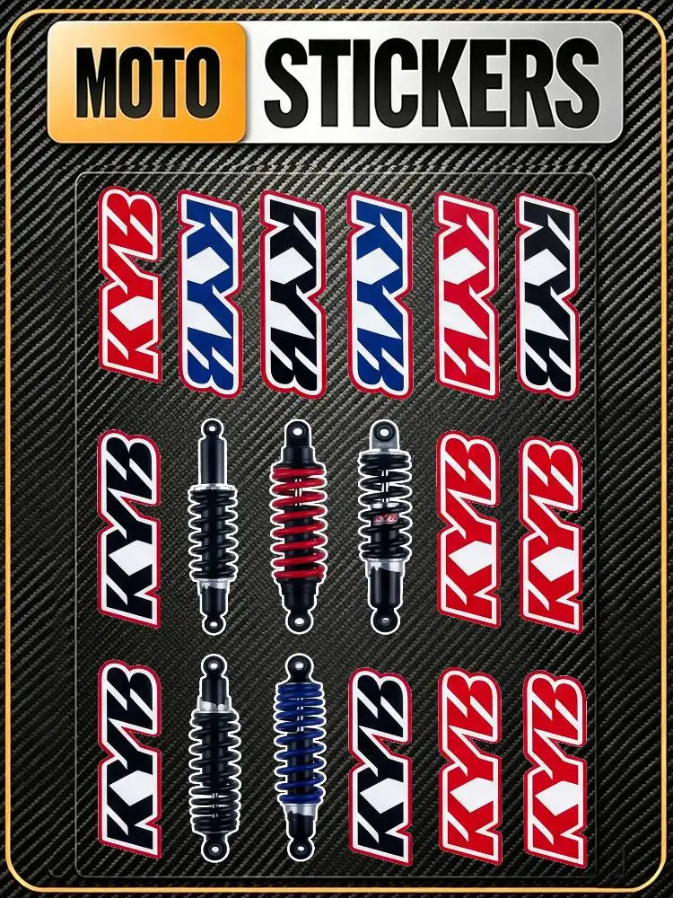 

FOR KYB RACING All Purpose Reflective Waterproof Scratch Blocker Decal Car Bike Helmet Cup Refrigerator Decorative Stickers