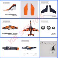 Fms 90mm Viper Remote Control Aircraft Accessories Main Wings Body Flat Tail Vertical Tail Model Aircraft Accessories