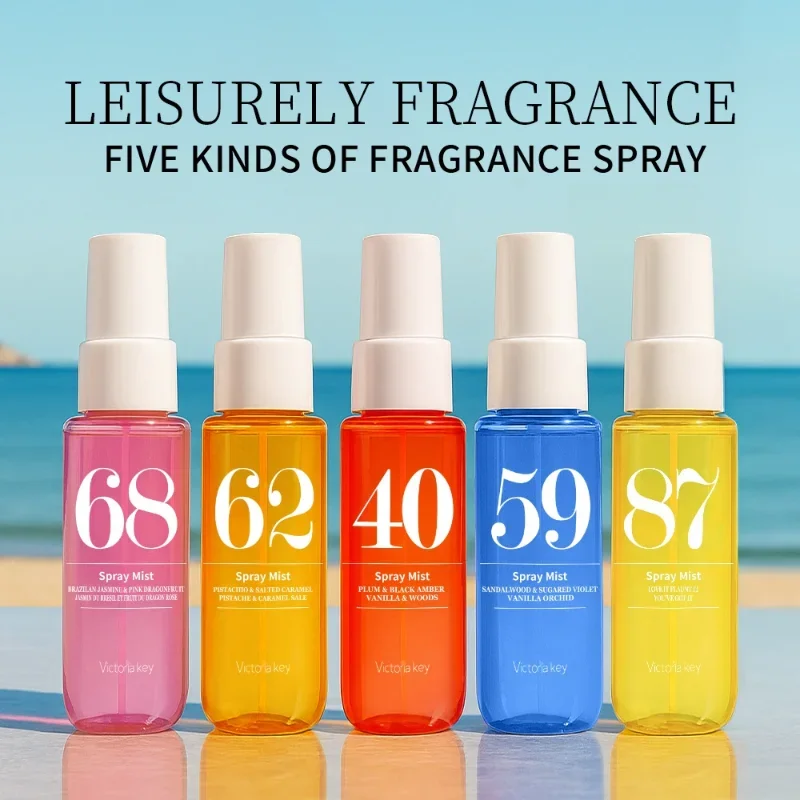 

Summer Scent Perfume Set 4/5 Piece Gift Set Brazilian Inspired Tropical Beach Vacation Long Lasting Body Mist & Oil Mist