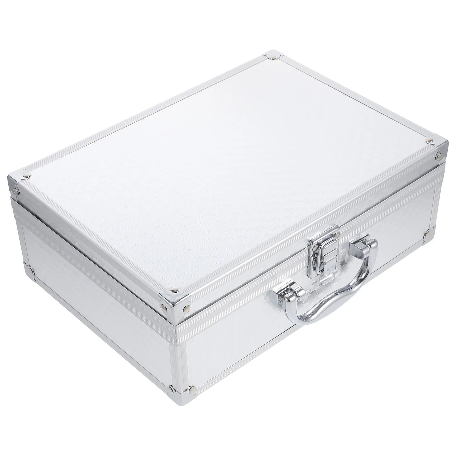 Kotak Peralatan Aluminium Alloy Portabel, Kotak Penyimpanan Tugas Berat untuk Peralatan, Penggunaan Perjalanan Luar Ruangan, Kotak Pembawa Logam Kokoh dengan