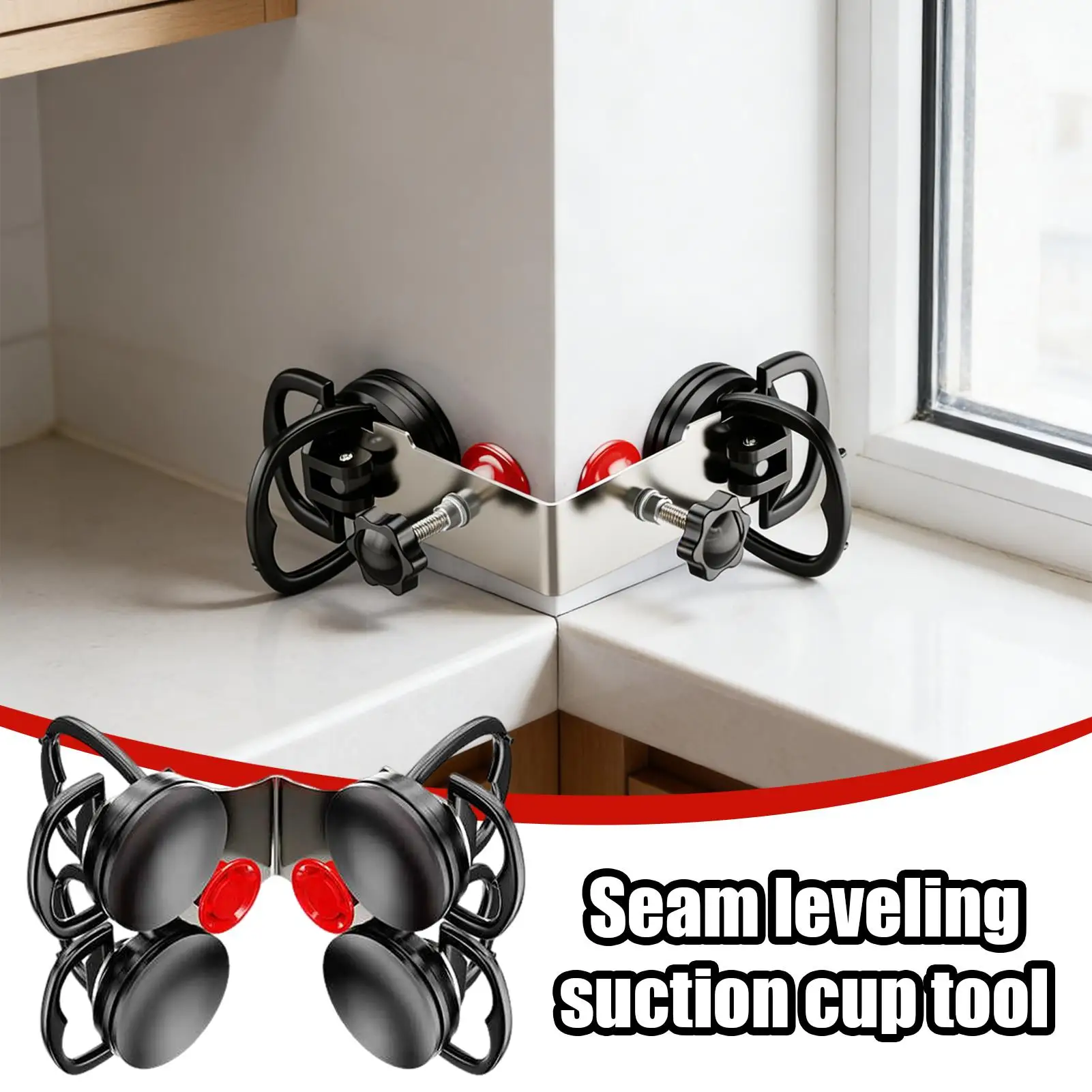 Joint leveling suction cup tools, tile and glass fixing suction cups, corner splicing levelers, 90 Degree right angle fixing