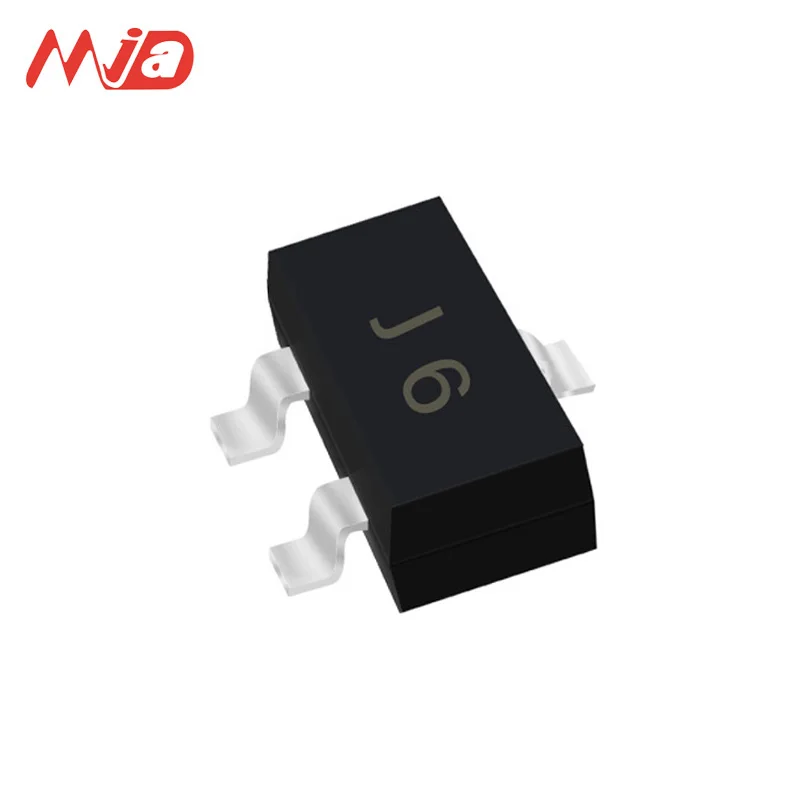 1000PCS/Lot, S9014 Silk Screen J6 Encapsulate SOT-23 Transistor, 100mA, 45V, 200mW, Complementary to S9015, New, Original