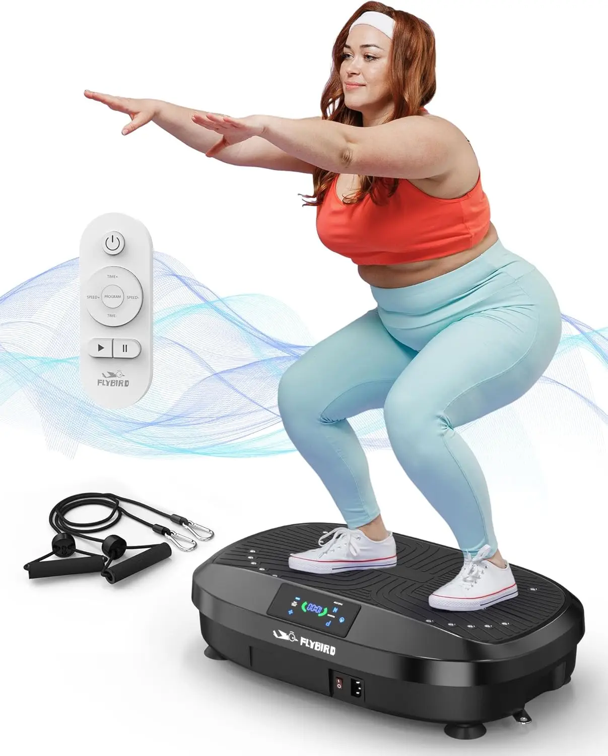 Vibration Plate- 4D & Oscillation Two Types Vibration Platform, Whole Body Workout Vibration Plate Exercise Machine for Bone