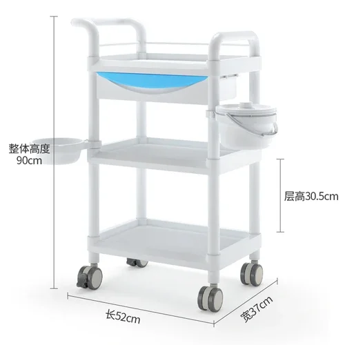 Receptie Lash Nail Salon Trolley Schoonheid Rollende Luxe Salon Trolley Modern Werk Carrello Portaoggetti Salon Meubels