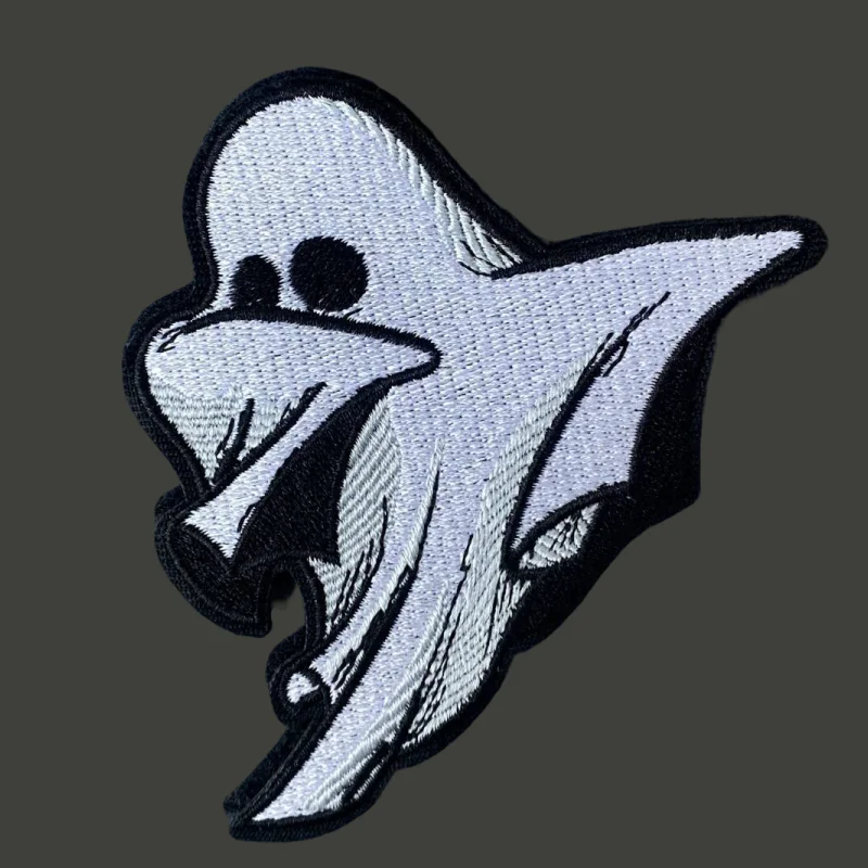 

Ghost Patch Tactical Morale Badge Military Embroidery Hook and Loop Backpack Clothing Decorative Accessories Sticker Armband