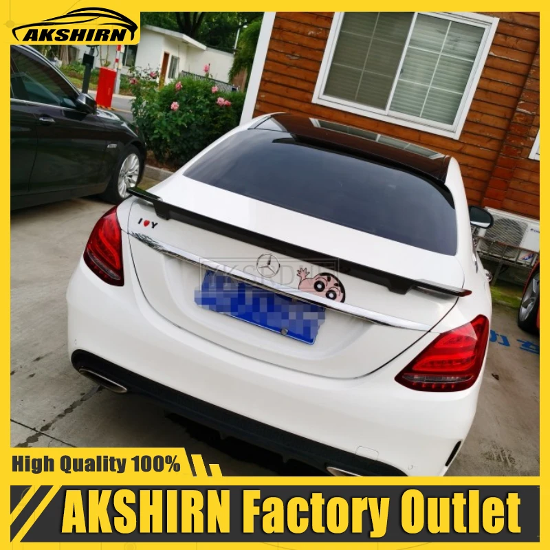 

Новый дизайн для Benz W205 Высокое качество ABS 4-дверный седан C63 C180 C200 C250 C260 задний спойлер для багажника в стиле Brabus 2014 и выше