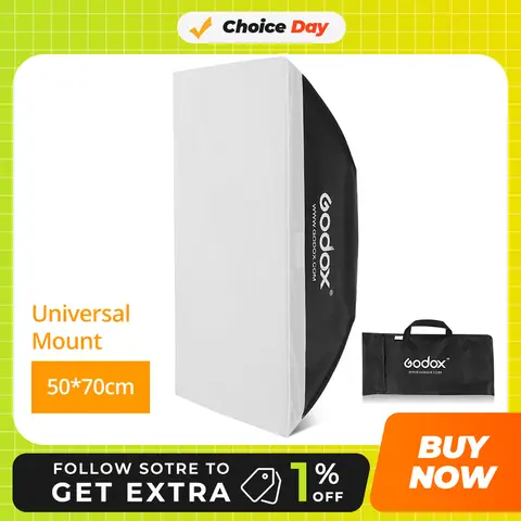 Godox 50x70cm  Photo Studio Softbox Soft Box with Universal Mount for Godox K-150A K-180A E250 E300 300SDI