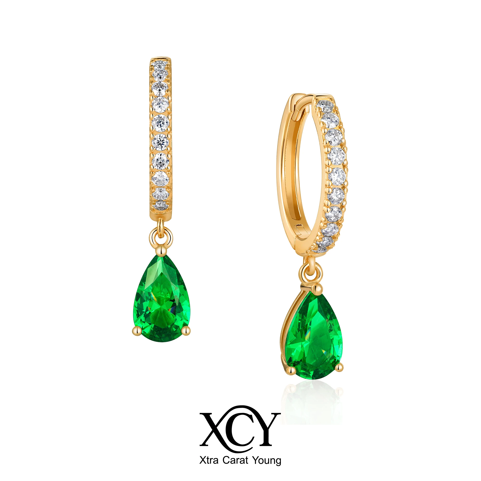 boucles-d'oreilles-creoles-xcy-en-argent-925-hypoallergenique-avec-emeraudes-simulees-et-moissanites-pour-femme-bijoux-de-luxe-pour-usage-quotidien