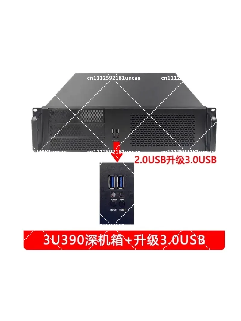 Industrial Computer Case 390 Short Rack Mount ATX Large Board Multi HDD Hot Swap Horizontal PC Shell