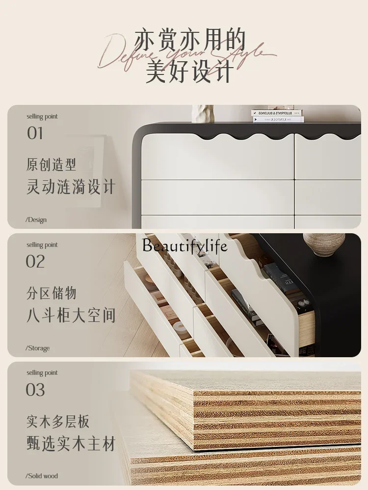 13-*خزانة ثمانية دلو فرنسية قديمة، درج غرفة المعيشة، خزانة تخزين #3