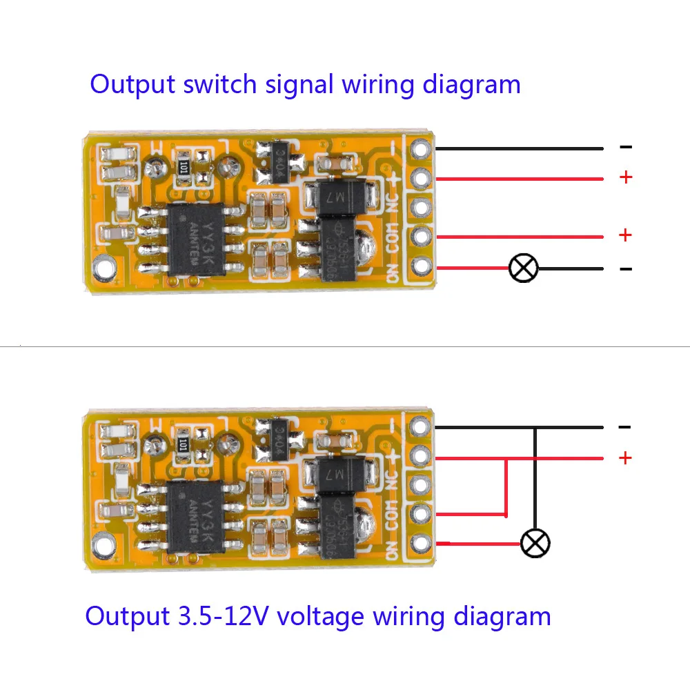 3.7V Tiny RF Remote Control Switch 433Mhz 4.2V 5V 6V 9V 12V Small Relay Contact Wireless Switches NO COM NC Multi-functional