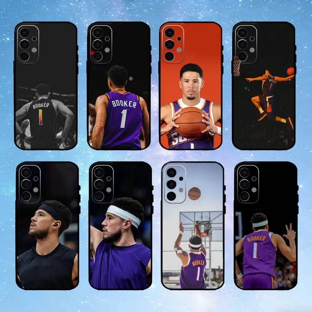 

Basketball D-Devin B-Booker Phone Case For Samsung S25,24,23,22,30,21,10,9,Ultra,Plus,FE 5G Black Soft Case