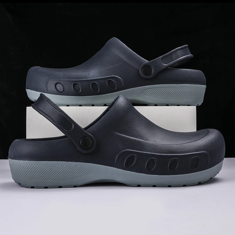 EVA Injection Shoes Anti-slip Outsole Comfortable Garden Clogs Men Chef Clogs Men Kitchen Shoes Waterproof Sandal Big shoes 46