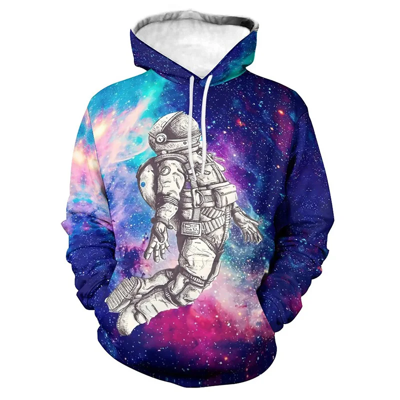 

3D printed space astronauts hoodies for men fashion casual women pullover streetwear oversized kids hoodie y2k sweatshirt tops