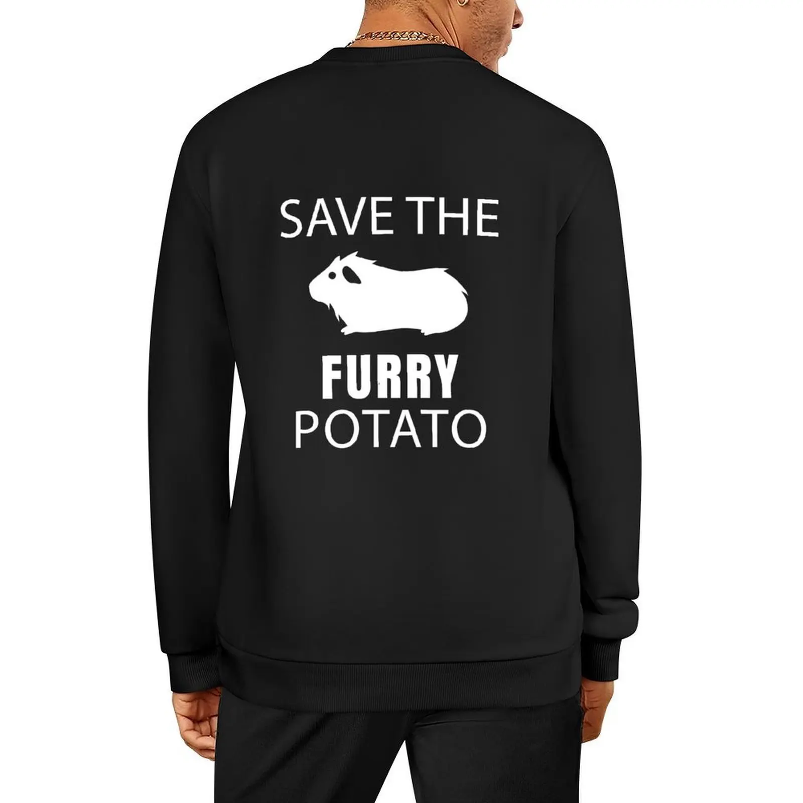 

Guinea Pig - Save The Furry Potato Pullover men's sweat-shirt set tracksuit korean style clothes aesthetic sweatshirts