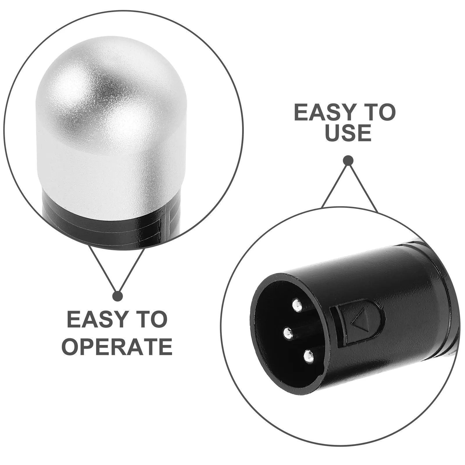 2Pcs Stage Lighting Adapter Xlr Male 3 Pin Terminal Resistor for Moving Head Par Lamp Spotlight Performance Party Light Show
