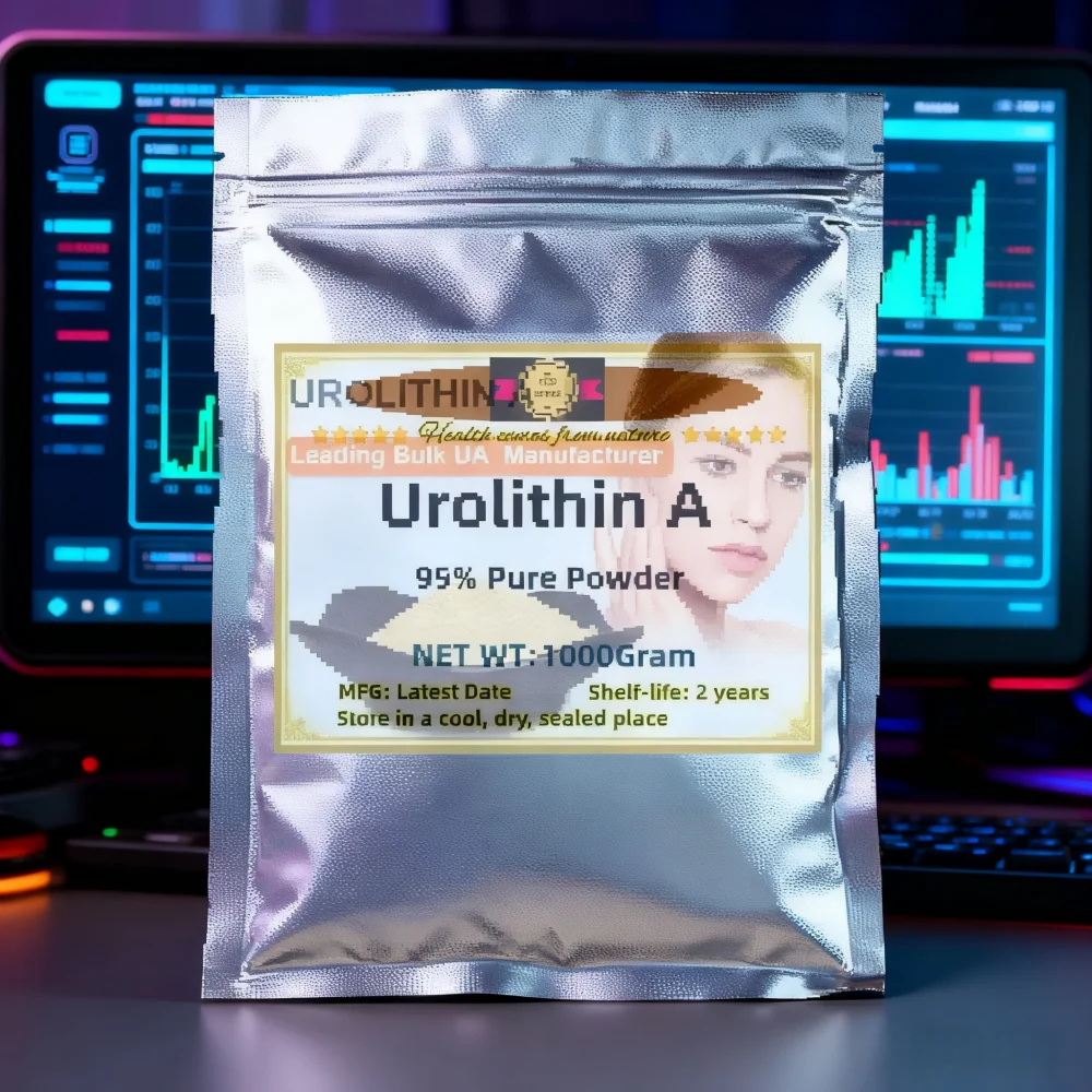 

Глобальный AliExpress Официально разработанные прямые продажи 99% Urolithin A Индивидуальная упаковка этикеток Самая низкая цена Быстрая доставка