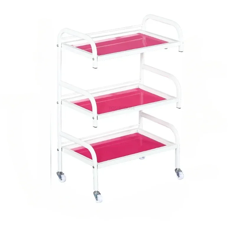 

Modern Simple Hair Salon Trolleys Beauty Salon Special Instrument Small Shelf Home Living Room Shelf Nail Tool Storage Trolley