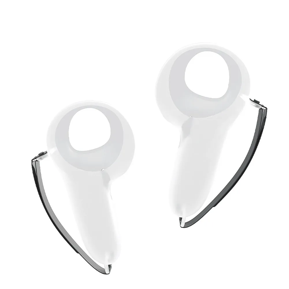 1 paio custodia protettiva in silicone con corda antiscivolo custodia per controller VR copertura maniglia per accessori VR Oculus Quest 3