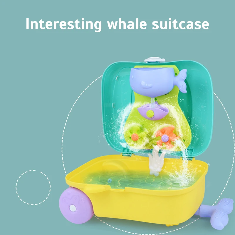 Summer Beach Sand Play Toys for Kids Luggage Toy Kit Water Toys Sand Bucket Pit Tool Outdoor Toys for Children Boy Girl Gifts