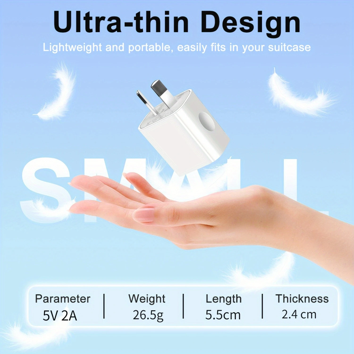 3pcs/5pcs/10pcs 15w Quick Charge 5V 2A Australia New Zealand AU Plug USB Wall Travel Charger Power 240v for iPhone Xiaomi 9v