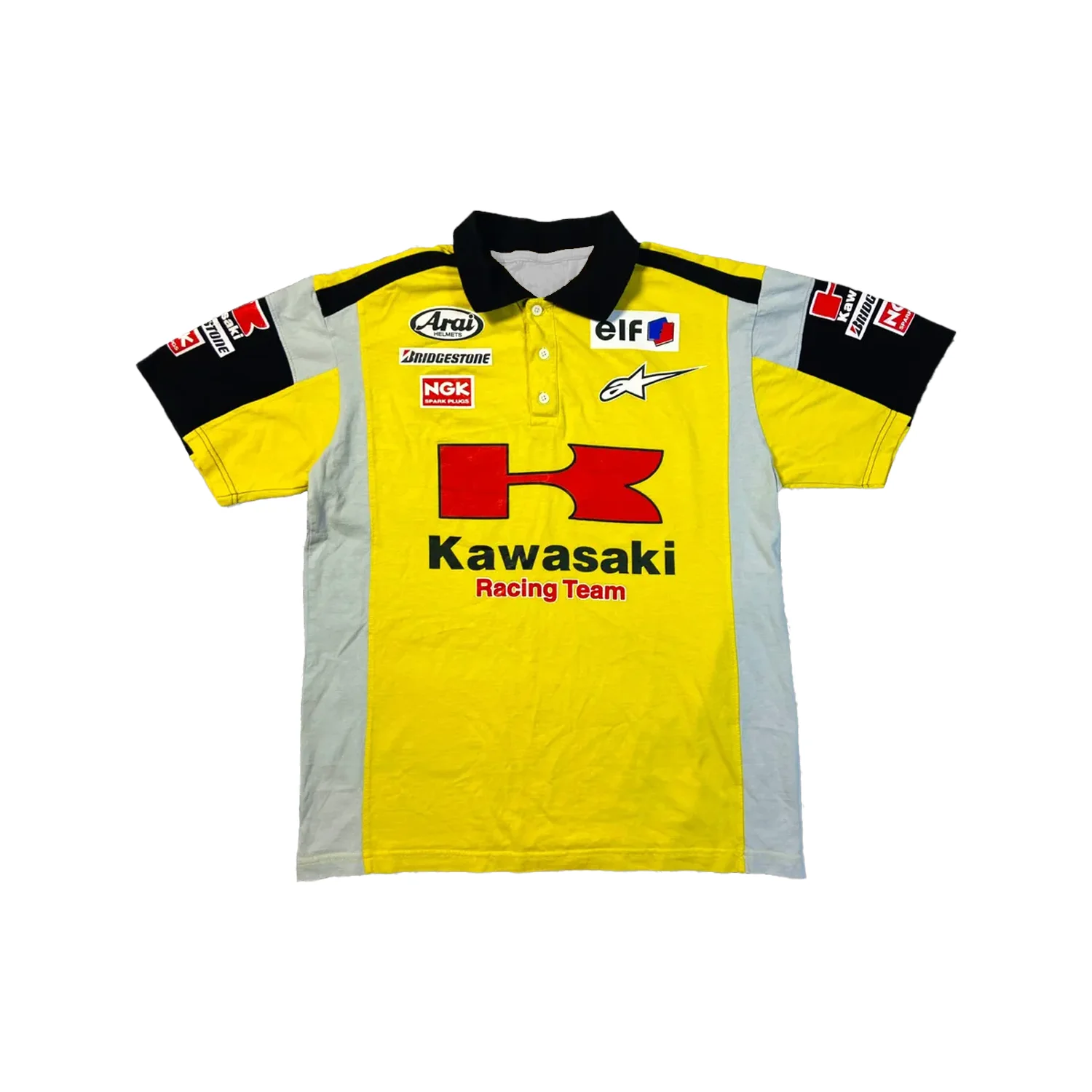 

1990s Kawasaki Vintage polo shirt New Outdoor Cycling Summer Classic Tee Adults Loose Exercise Off-road Motorcycle Jersey