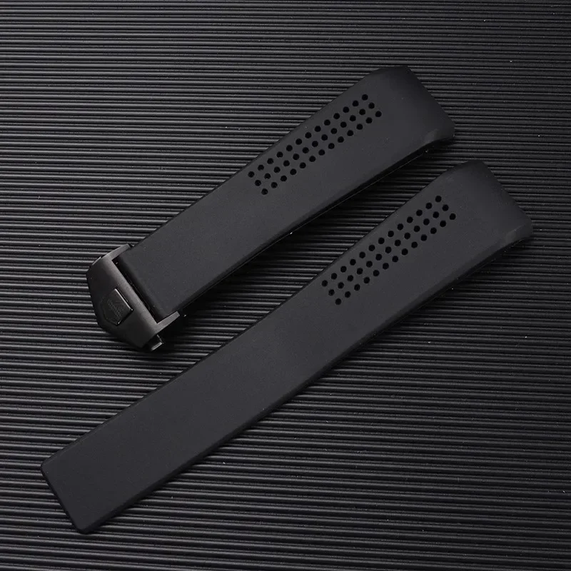 Silicone Rubber Sport Edition Watch Band For TAG HEUER Series Men Watch Strap 20mm 22mm 24mm Breathable Wrist Bracelet belt F1 2