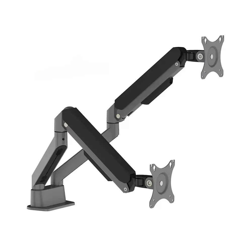 Max VESA 100 * 100mm Dual Arm Monitor Mount Hydraulic