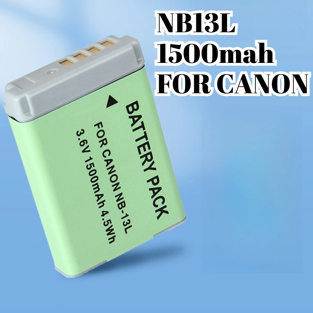 

Сменный аккумулятор для Canon NB-13L, литий-ионный аккумулятор 1500 мАч для камеры IXUS 185 190 265 HS 200 Powershot SX430 SX610 SX730 HS